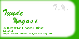 tunde magosi business card